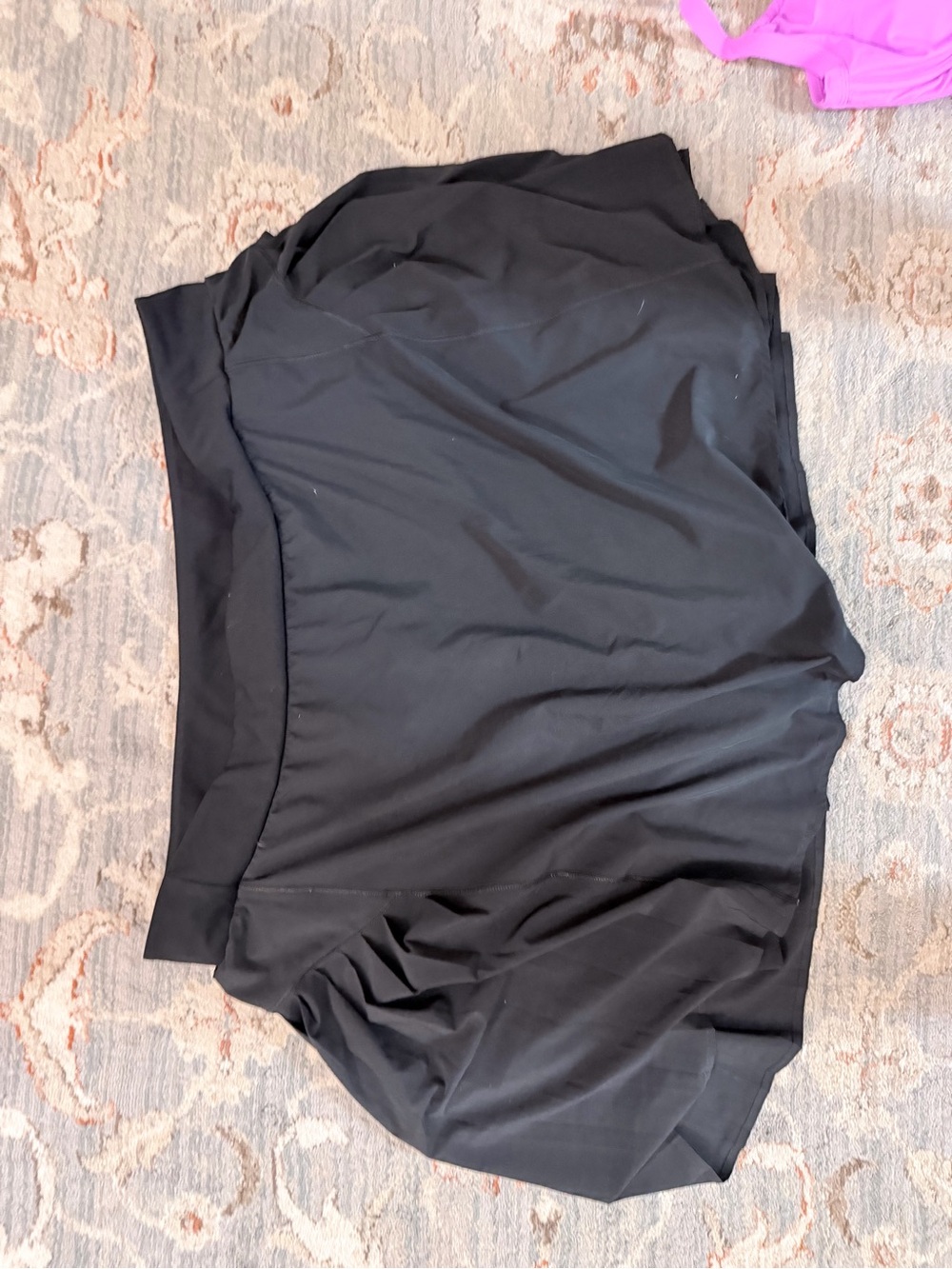 SPANX Black A-Line Skirt with Smooth Waistband